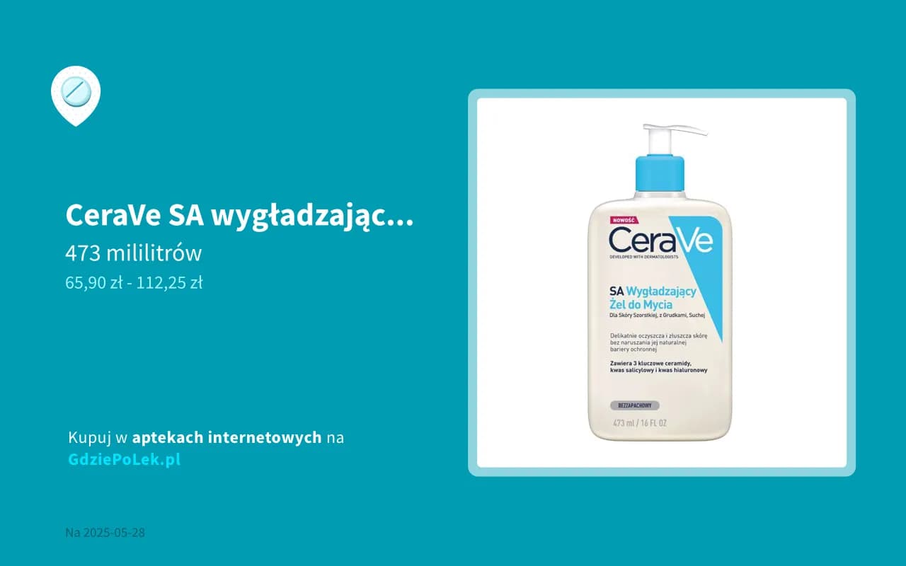 Wygładzający żel do mycia CeraVe – pokonaj suchość i szorstkość skóry